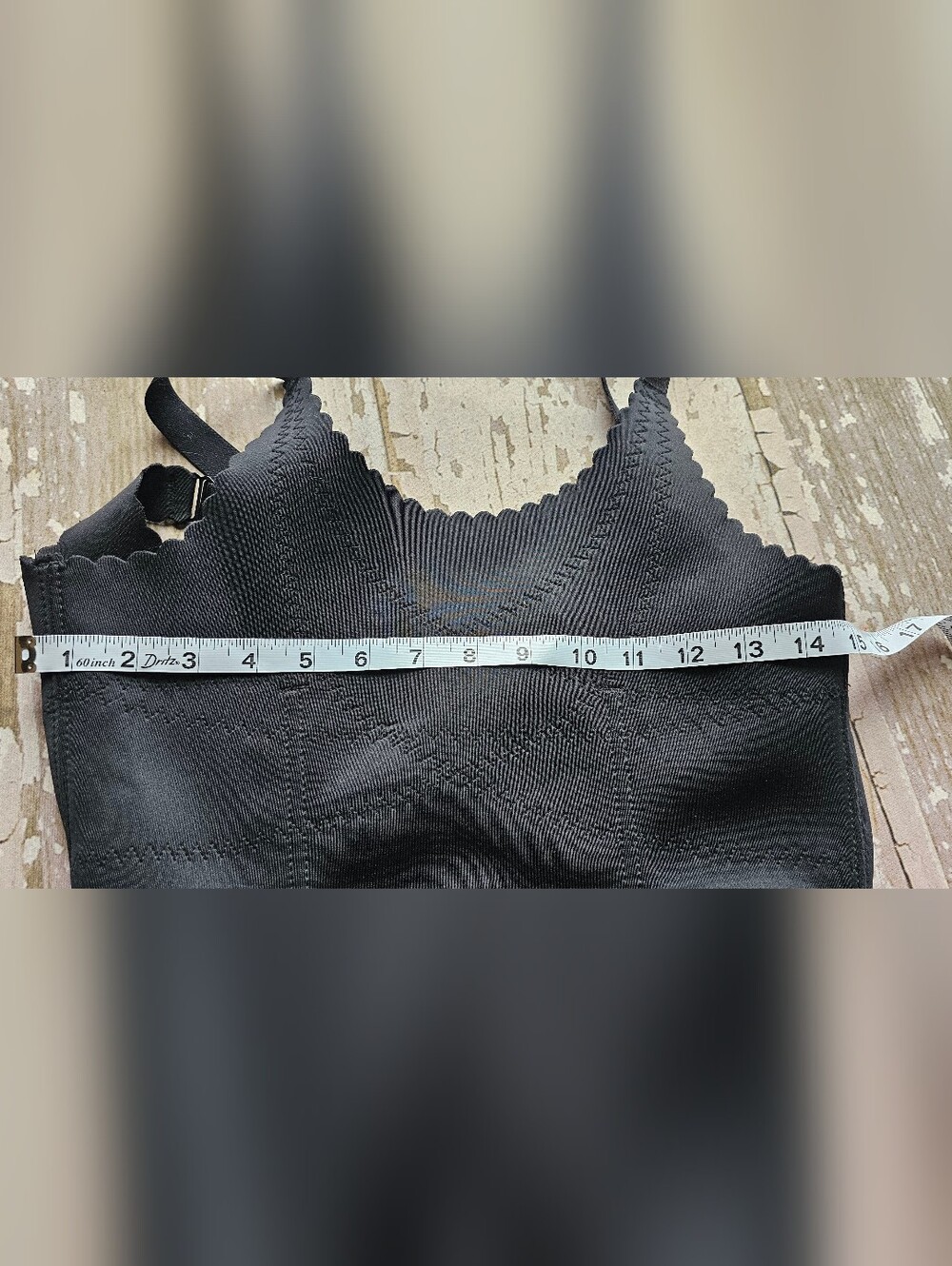 Prima Valentina Black Scalloped Shaping Camisole Size Large - Picture 9 of 9